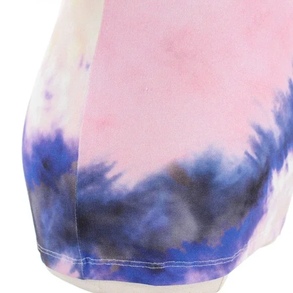 Paco Rabanne NWD Sleeveless Tank Top Size 38 (US 6) in Pink / Blue Tie Dye